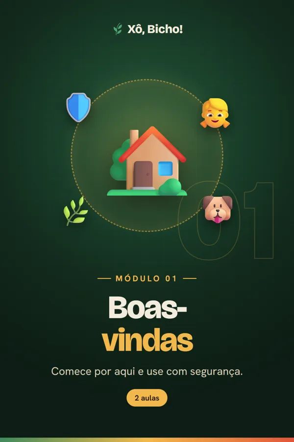 Capa do módulo 1, Boas-vindas