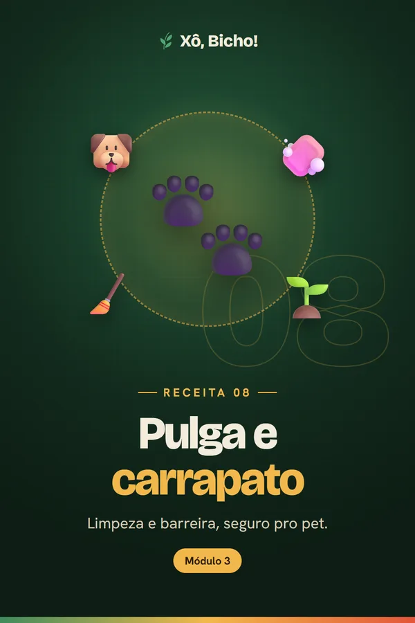 Capa da receita 8: Pulga e carrapato